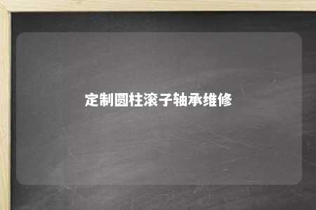 定制圆柱滚子轴承维修 
